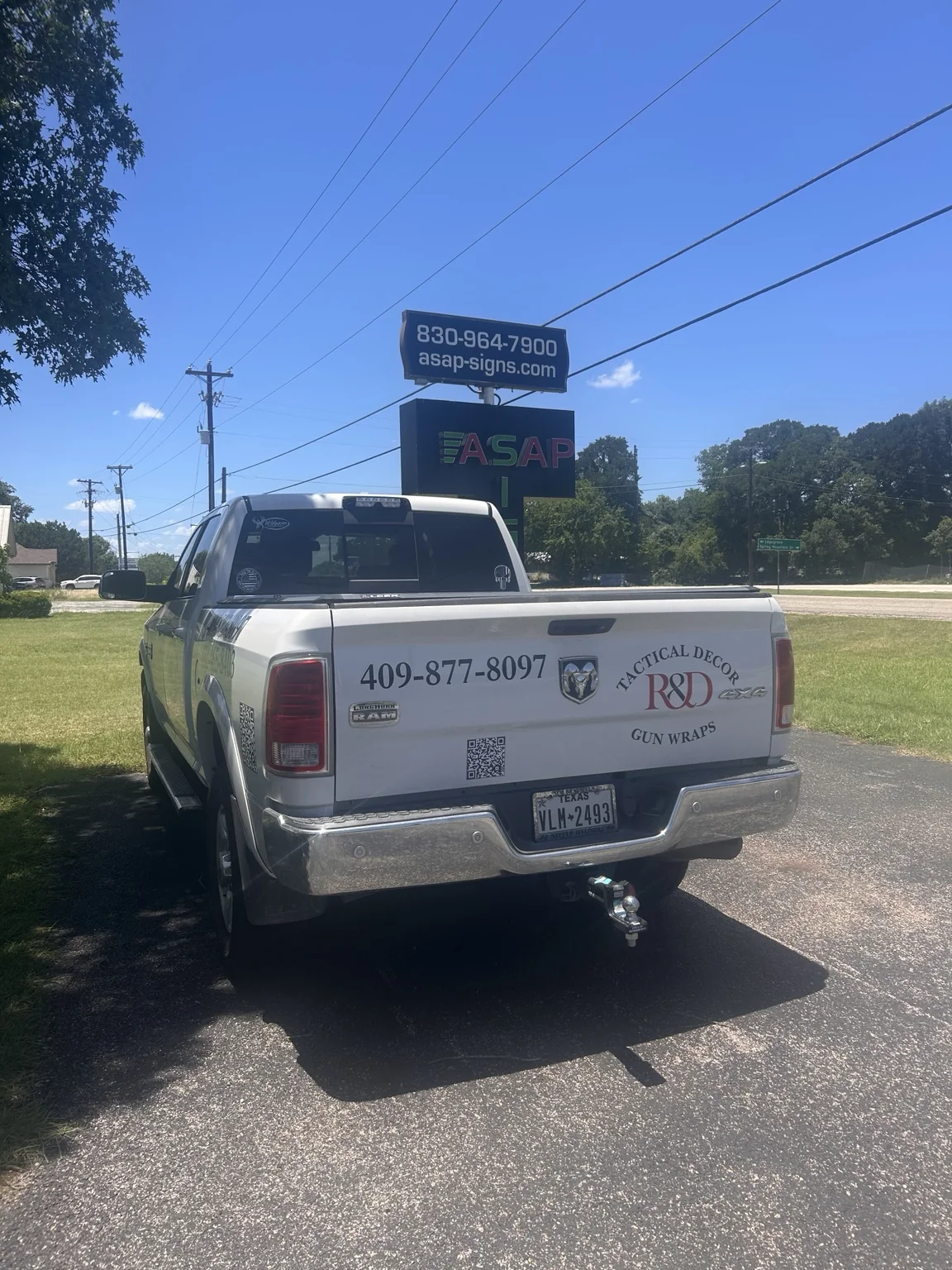 Custom vehicle graphics completed by ASAP Signs